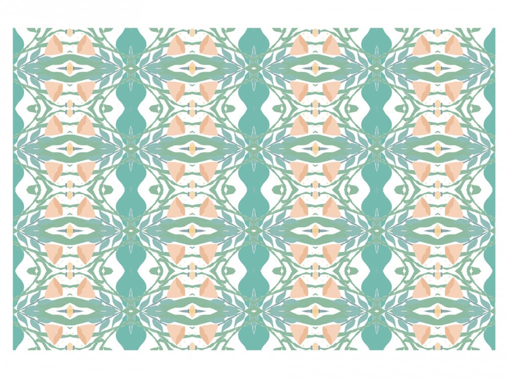 Art Nouveau Floral Pattern by Breanna Megan Studio — canvas wall art
