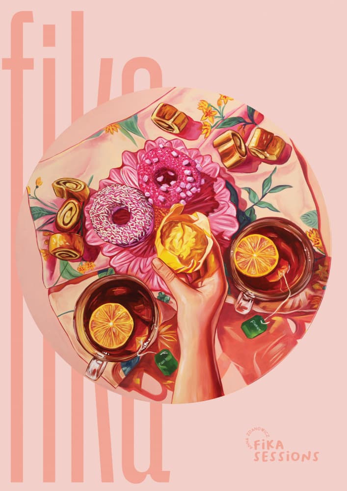 Sweet Fika Moment by Anna Zdanowicz — canvas wall art