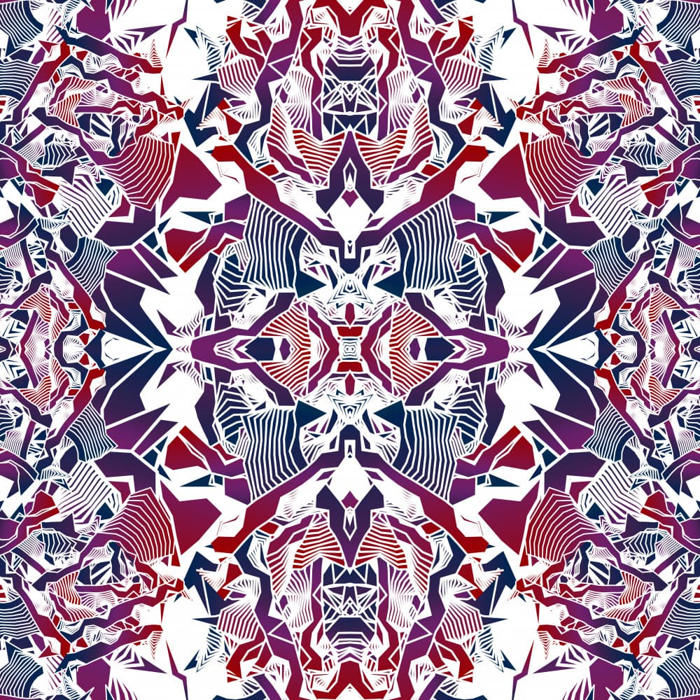 Symmetrical Geometric Pattern by Angelo Cerantola — canvas wall art