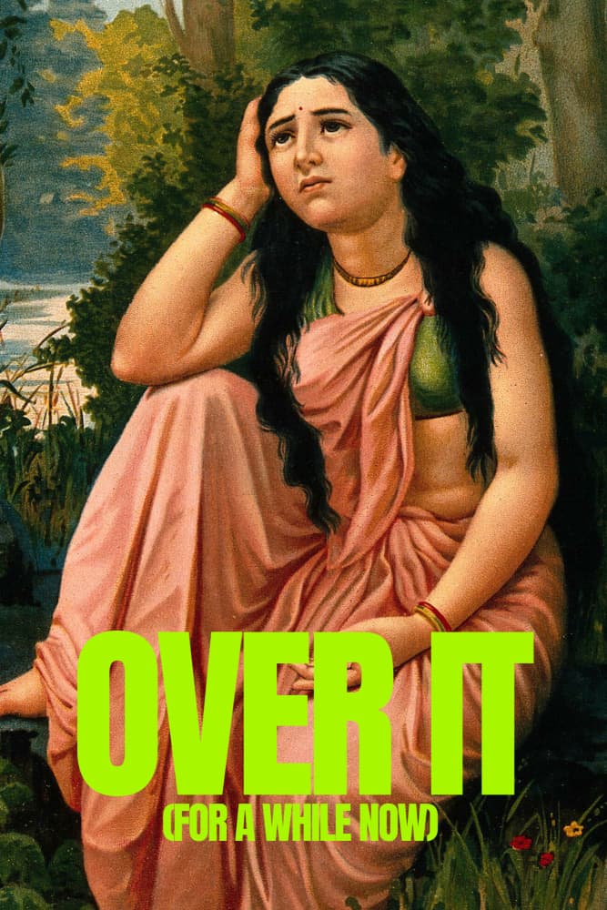 Pensive Indian Woman by Wild Violets — canvas wall art