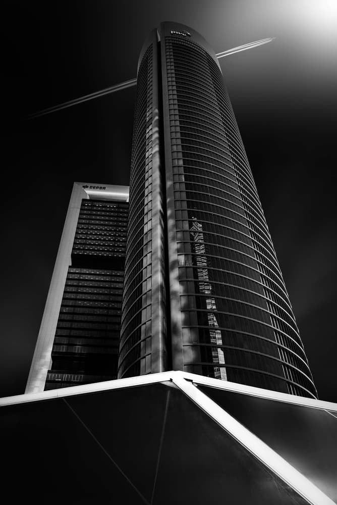 Sleek City Skyscraper by Jorge Ruiz Dueso — canvas wall art