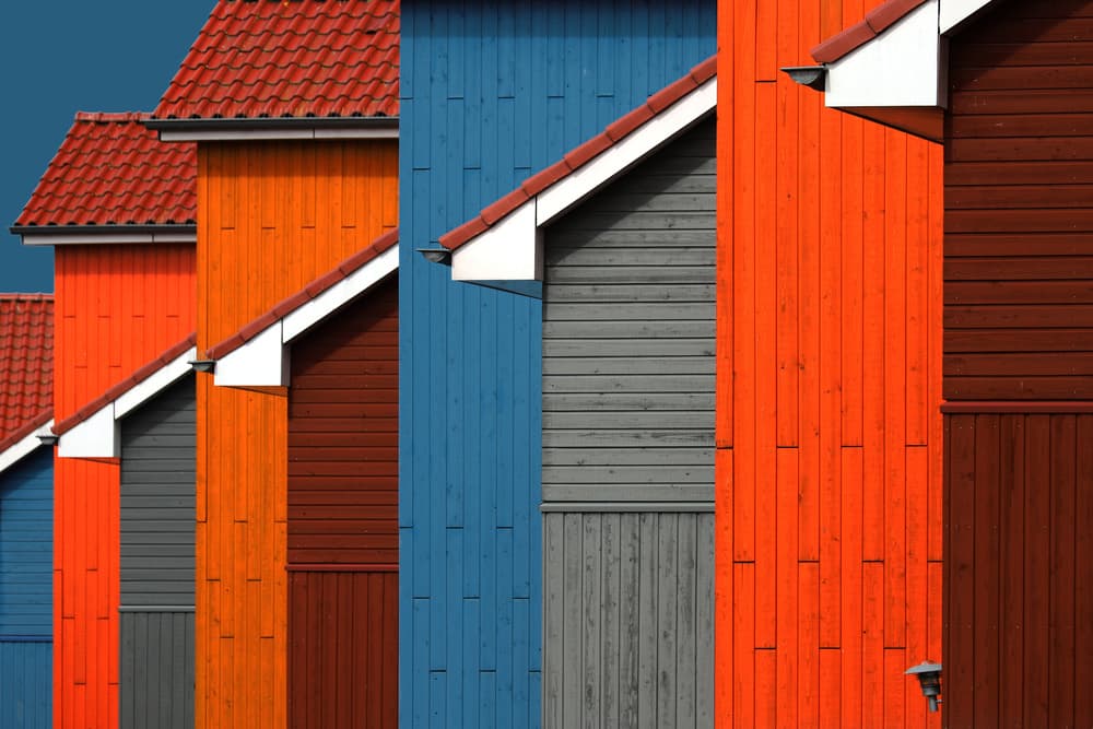 Vibrant House Colors by Hans-Wolfgang Hawerkamp — canvas wall art