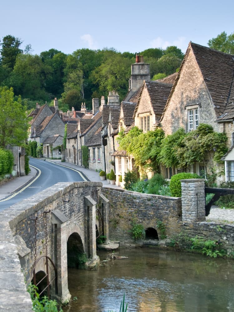 Cotswold Village Stream by Mathieu jeuf — canvas wall art