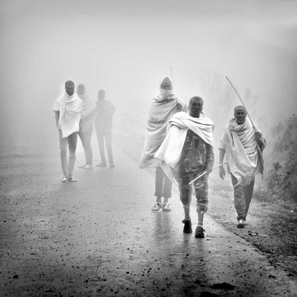 Ethiopian Journey Fog by Giovanni Cavalli — canvas wall art
