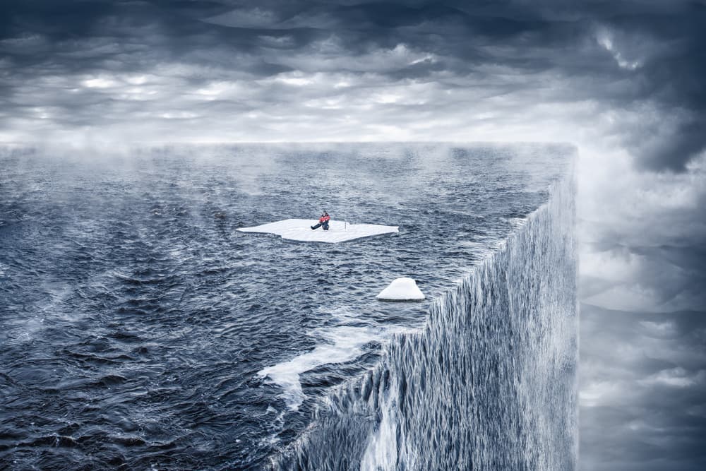 Edge of the World by Petri Damstén — canvas wall art