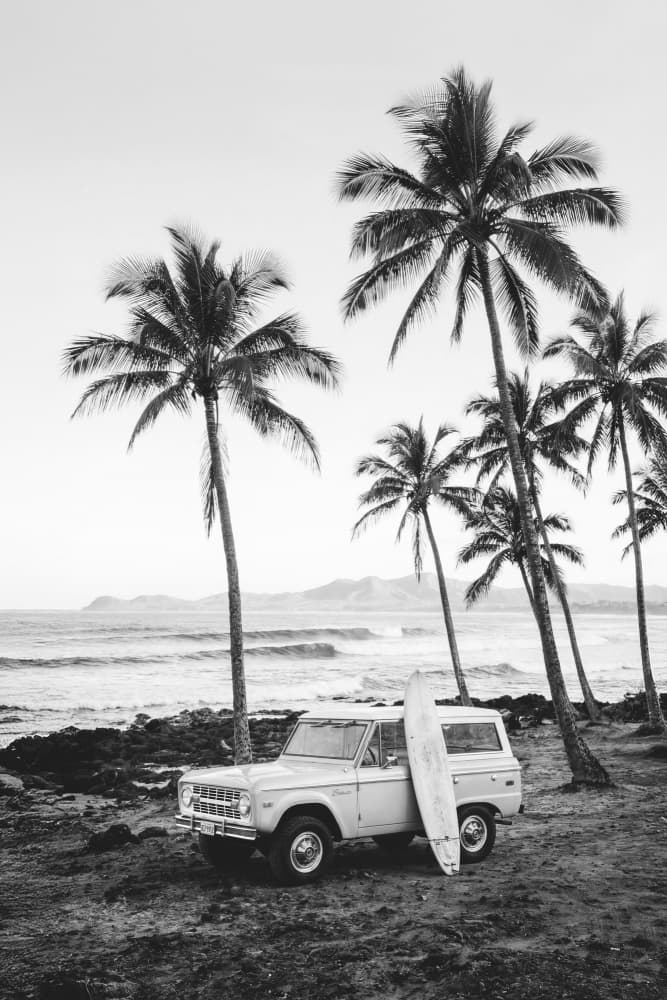 At the Beachbw by Kathrin Pienaar — canvas wall art
