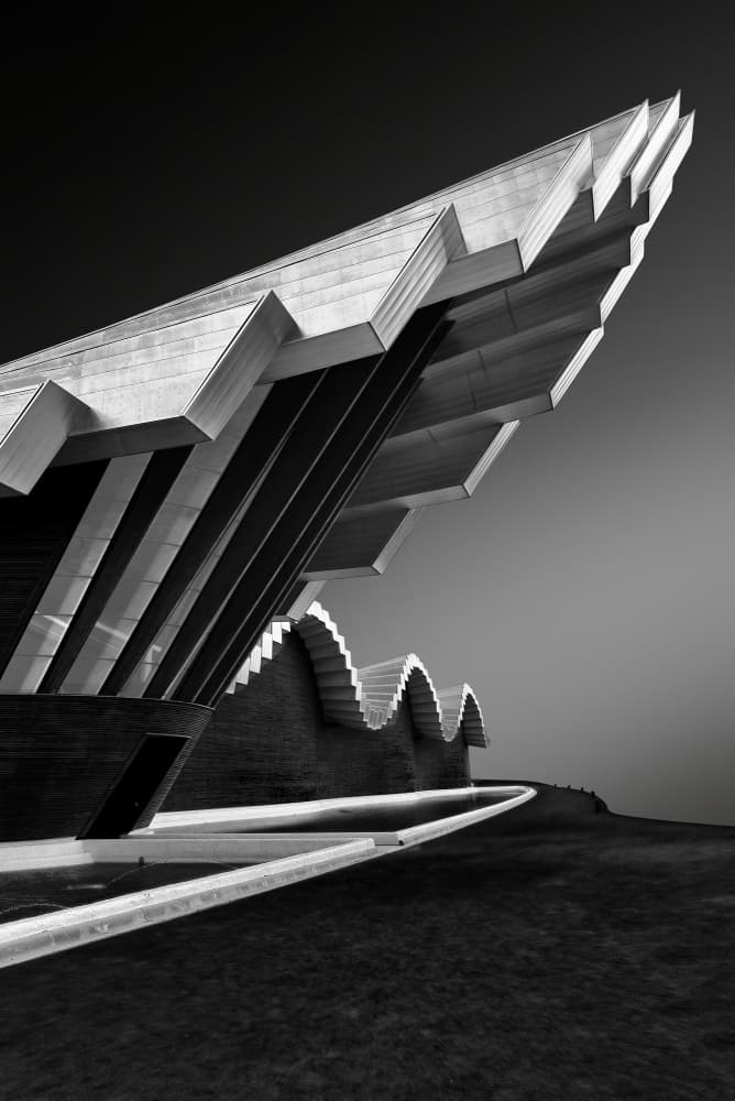 Modern Concrete Waves by Jorge Pimenta — canvas wall art