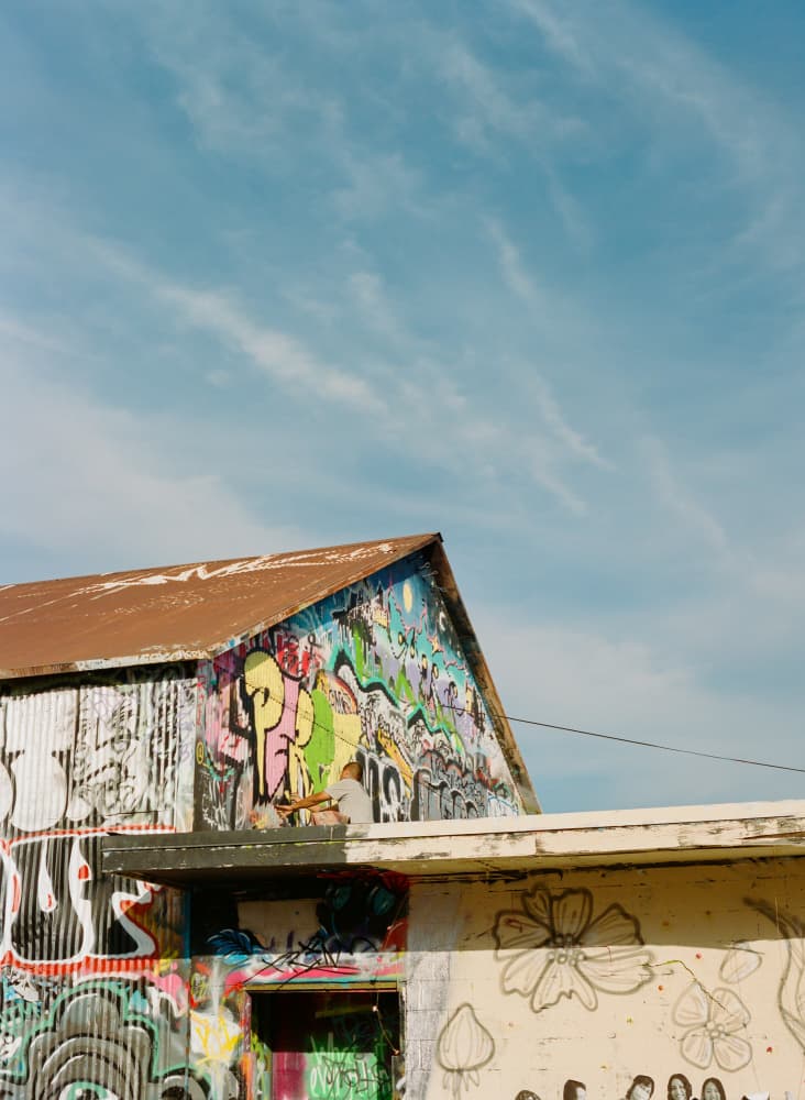 Vibrant Urban Graffiti by Bethany Young — canvas wall art