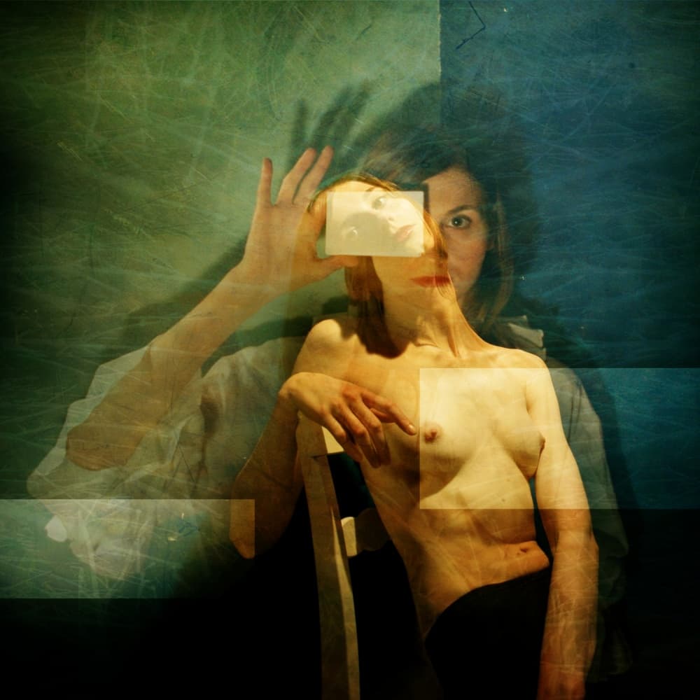 Surreal Female Reflection by Yaroslav Vasiliev-Apostol — canvas wall art