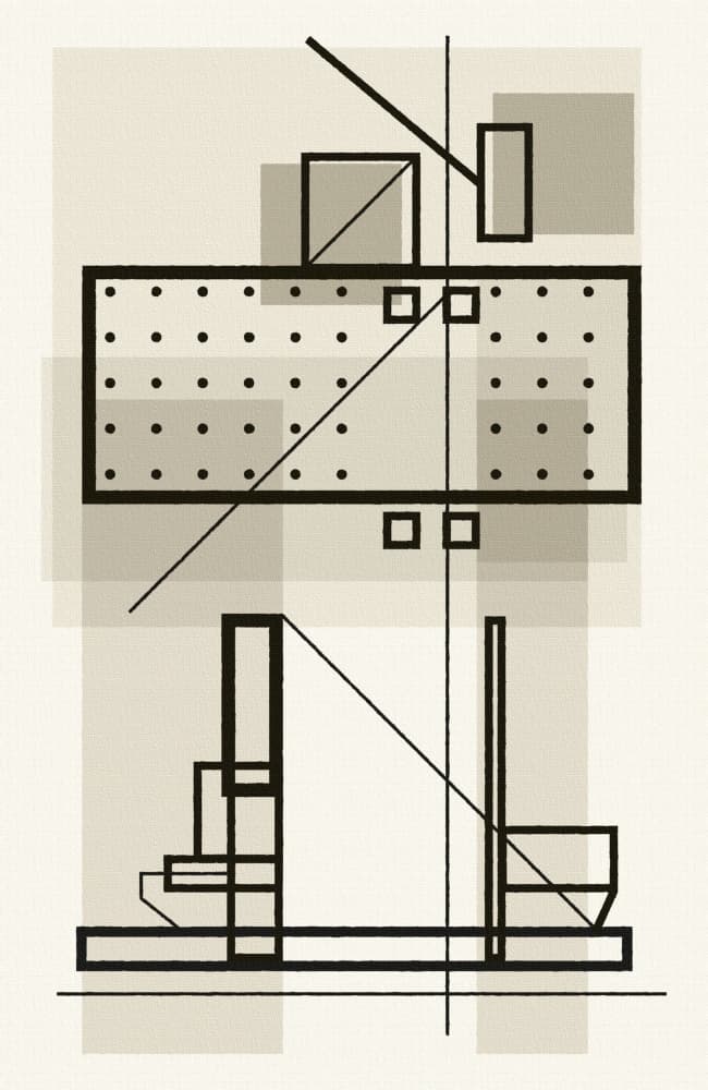 Modern Geometric Shapes by Rafa Mateo — canvas wall art