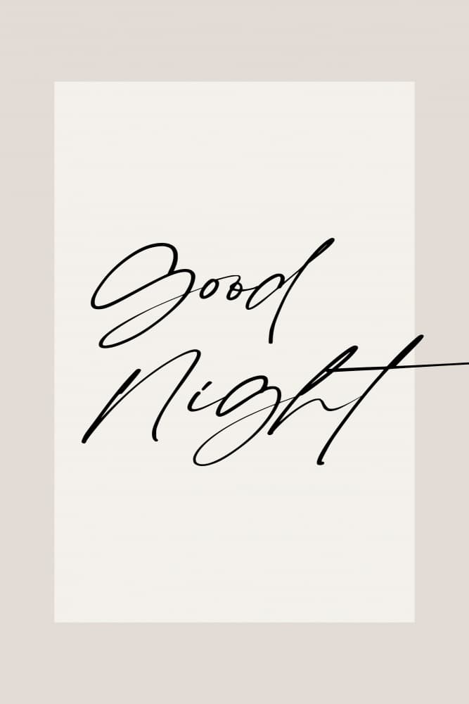Good night (Set of Three) by Treechild — canvas wall art