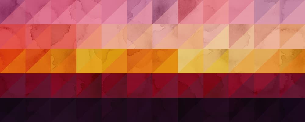 Vibrant Gradient Triangles by Vitor Costa — canvas wall art