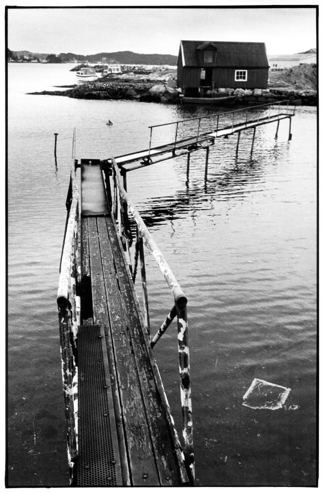 Rustic Pier and Boathouse by Jacek Stefan — canvas wall art