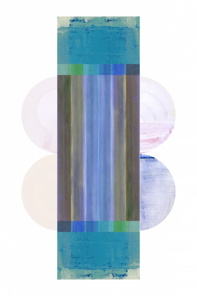 Modern Striped Serenity by cartissi — canvas wall art
