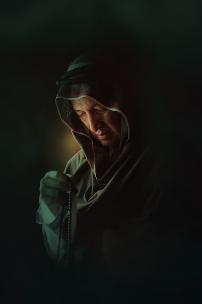 Contemplative Monk by Ajar Setiadi — canvas wall art