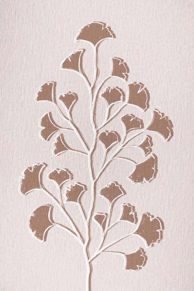 Elegant Ginkgo Foliage by Martina — canvas wall art
