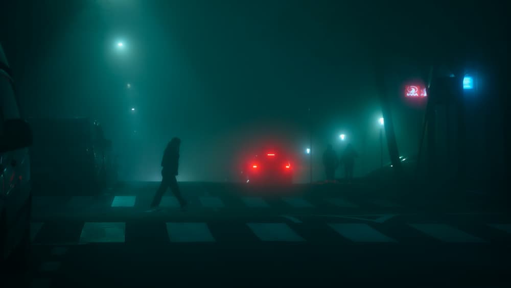 Night Walk In Fog by Carlos Hernandez Martinez — canvas wall art