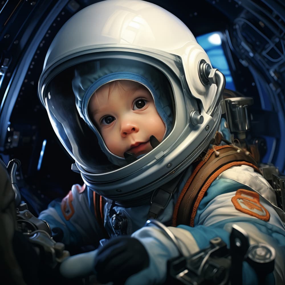 Little Astronaut's Dream by Bilge Paksoylu — canvas wall art