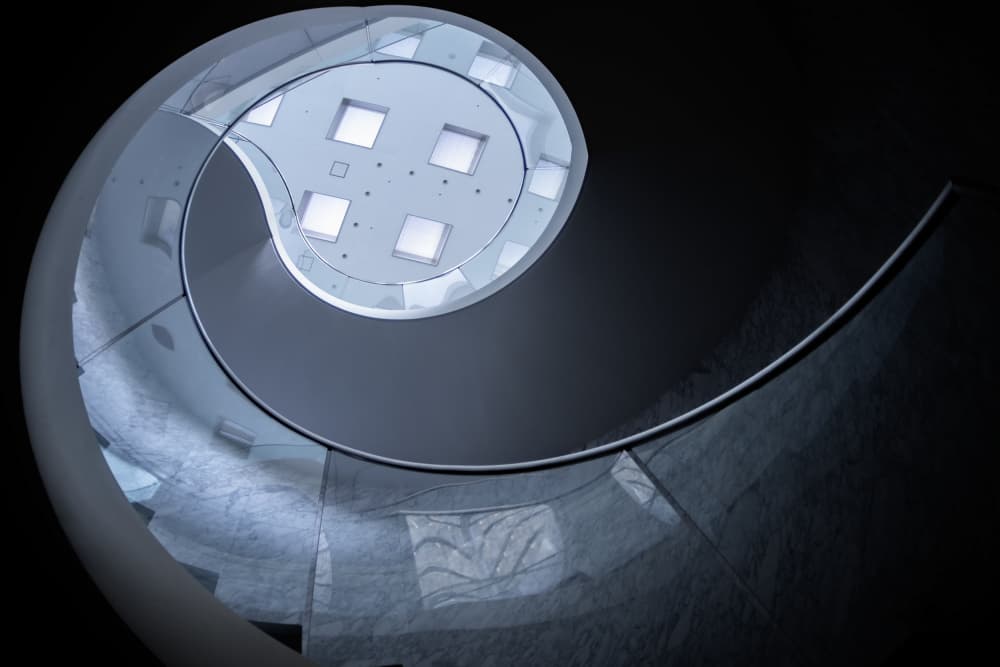 Modern Spiral Ascent by Tomoshi Hara — canvas wall art