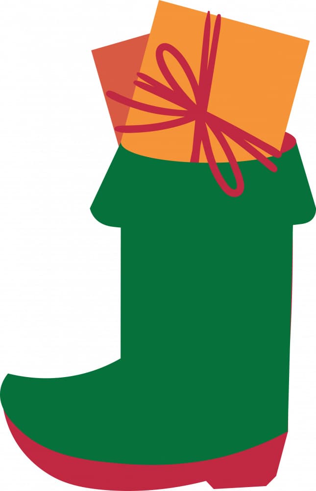 Christmas Boot Gifts by Marika Barsrsind β canvas wall art