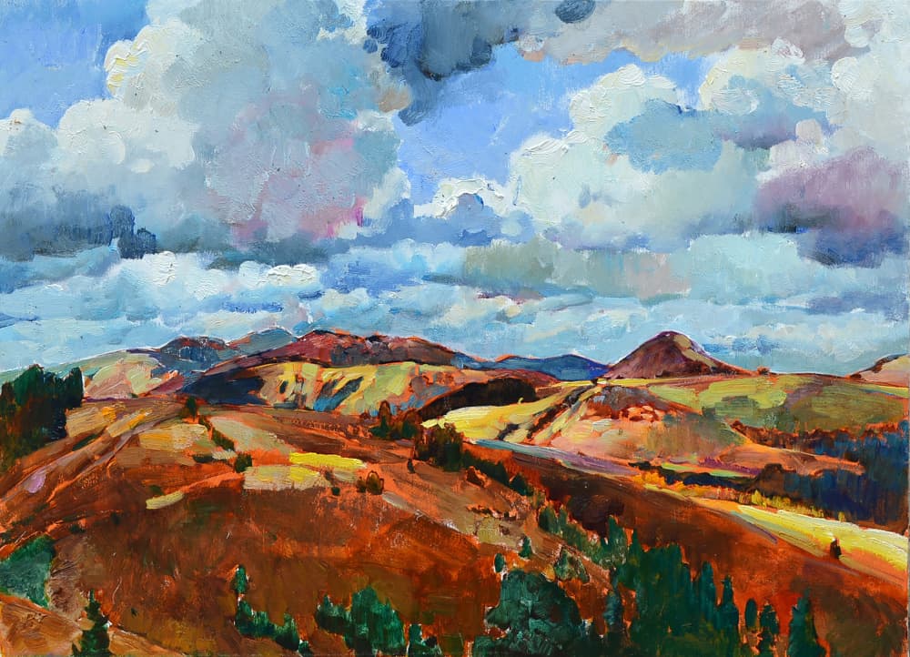 Dramatic Mountain View by Andrii Kutsachenko — canvas wall art