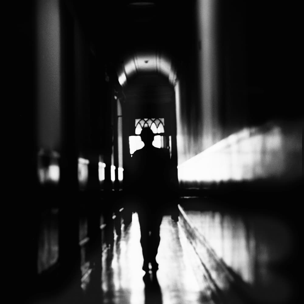 Mysterious Man in Hallway by Paulo Abrantes — canvas wall art
