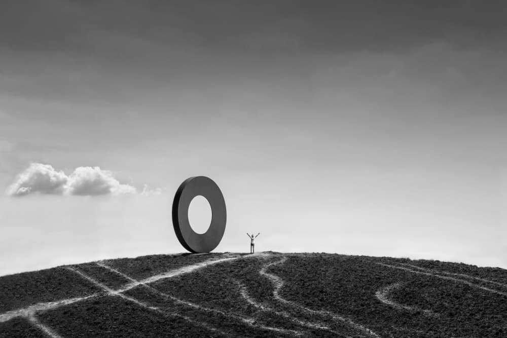 Triumphant Circle on Hill by Giorgio Toniolo — canvas wall art