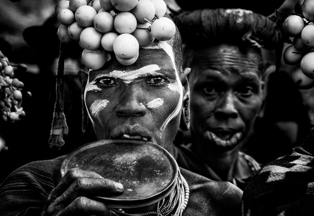 African Woman Lip Plate by Joxe Inazio Kuesta Garmendia — canvas wall art