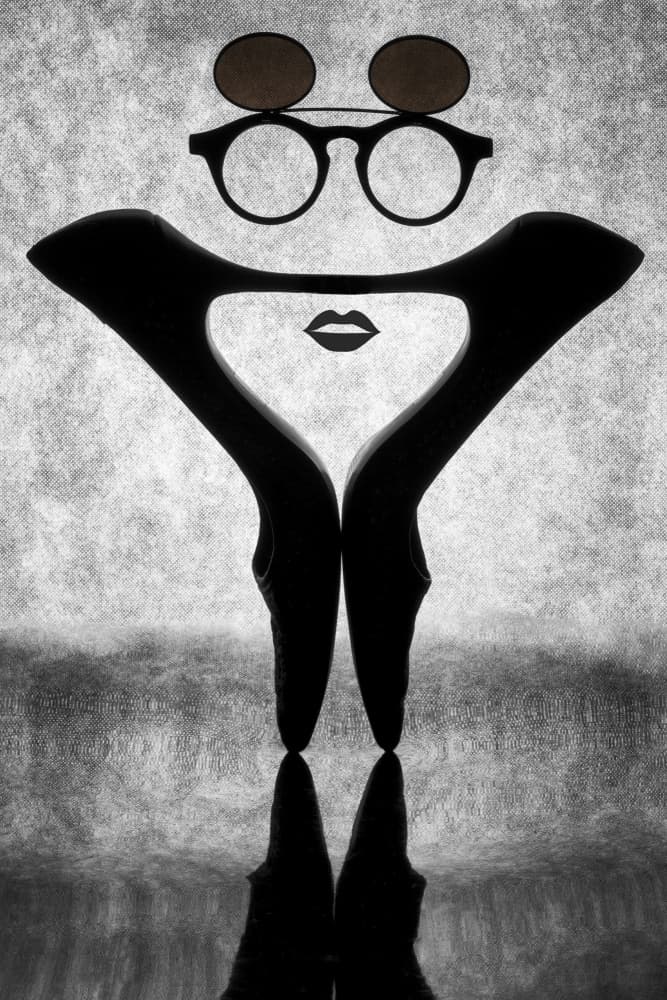 Fashion Face Illusion by Brig Barkow — canvas wall art