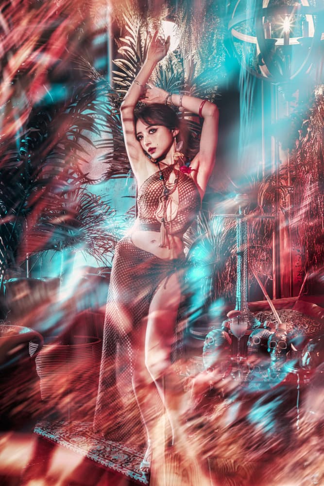 Sensual Tropical Dancer by KOIKI — canvas wall art
