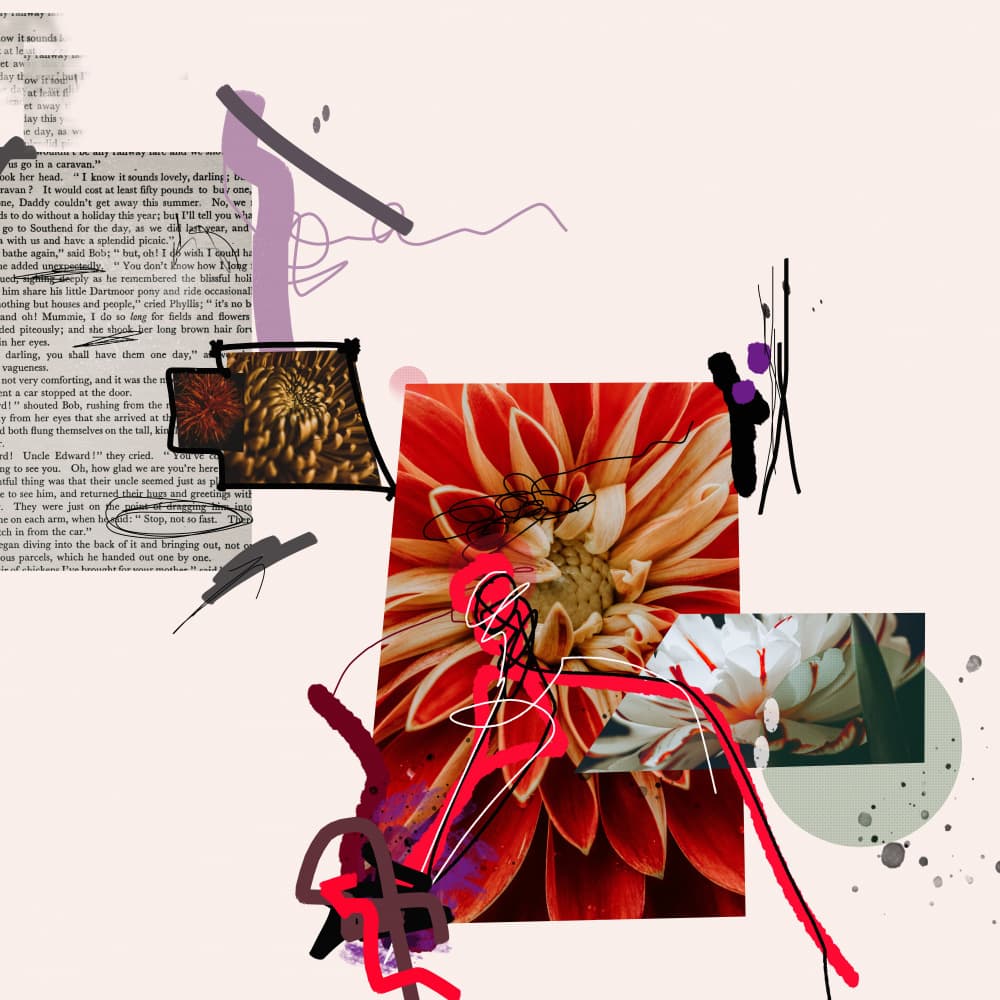 Dynamic Floral Abstract by Pelin Atilla — canvas wall art