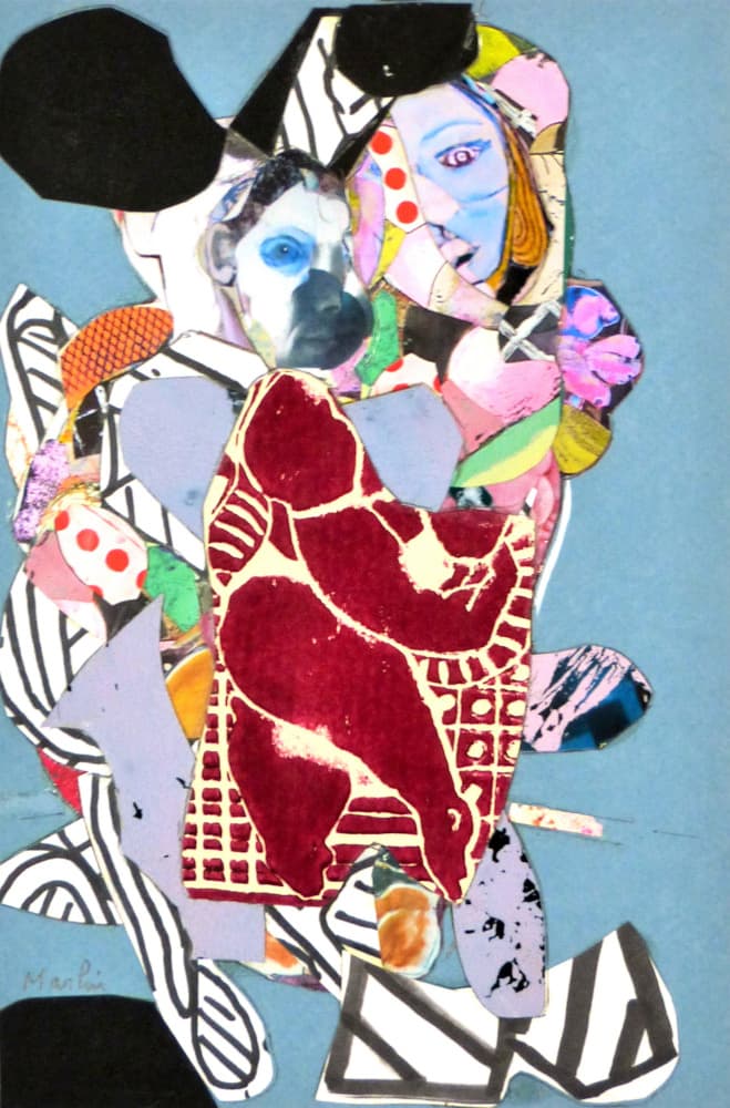 Vibrant Abstract Figures by Pascal Marlin — canvas wall art