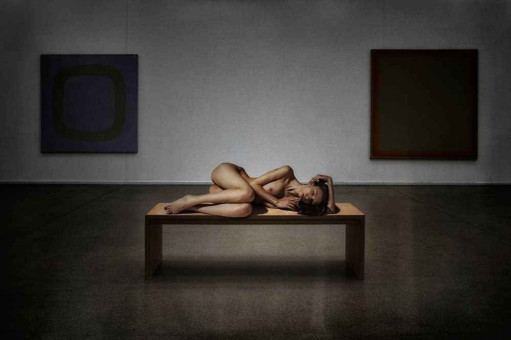 Art Gallery Nude by Holger Droste — canvas wall art