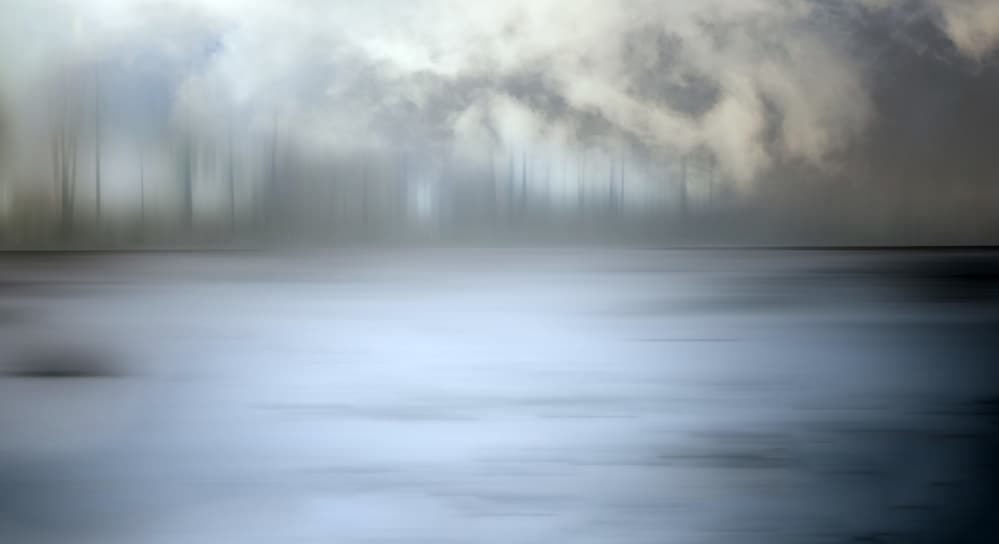 Misty Winter Horizon by Gilbert Claes — canvas wall art