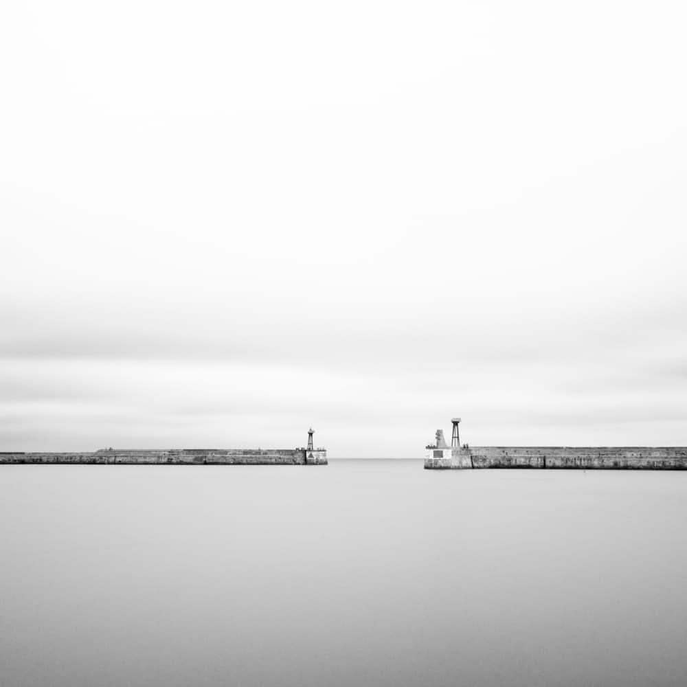 Calm Harbor Lighthouses by Massimo Della Latta — canvas wall art