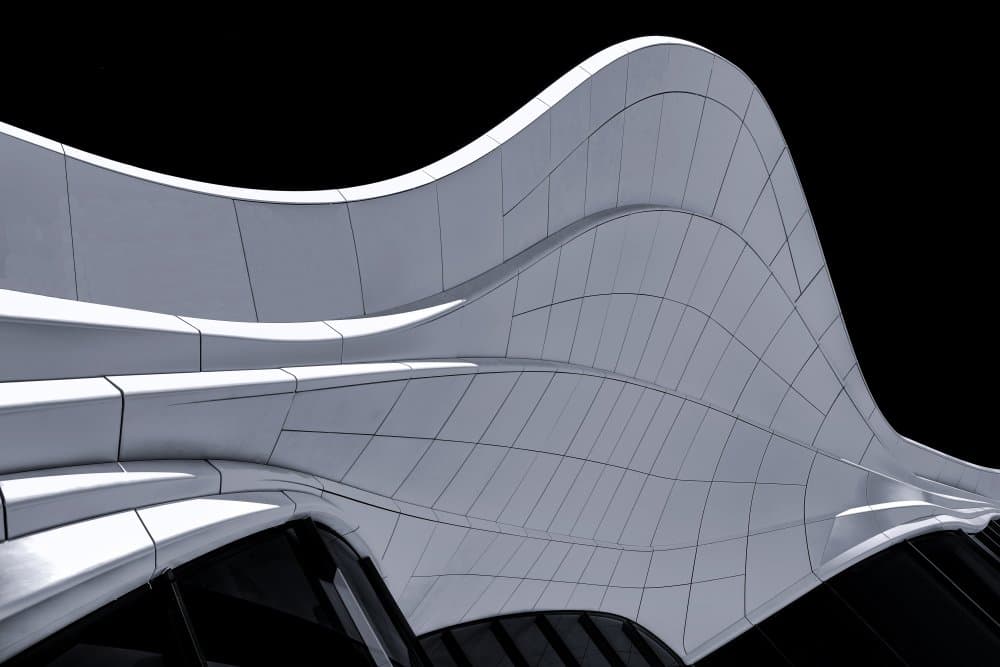 Curved Architectural Flow by Theo Luycx — canvas wall art