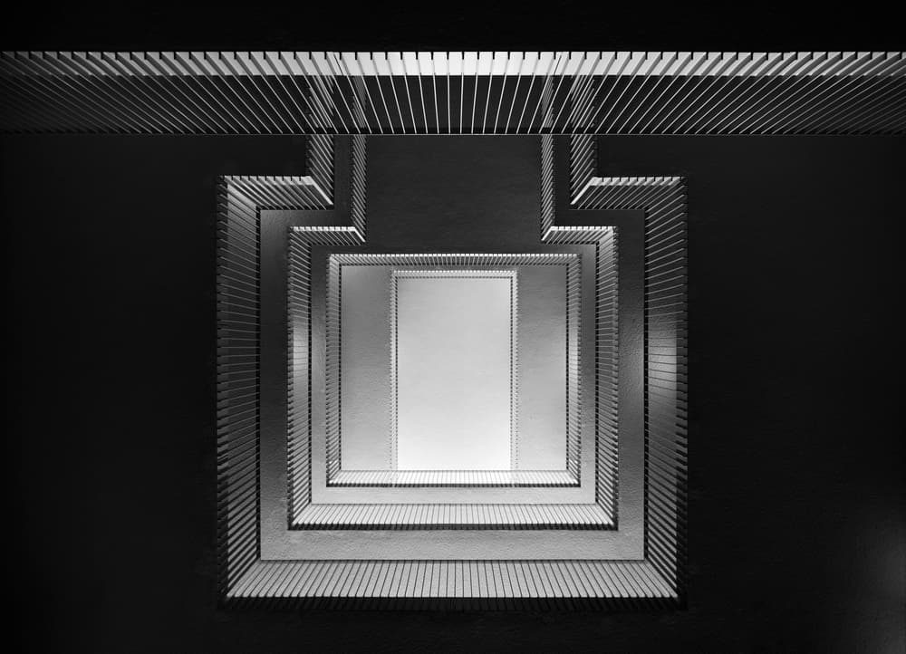 Abstract Geometric Architecture by Greetje van Son — canvas wall art