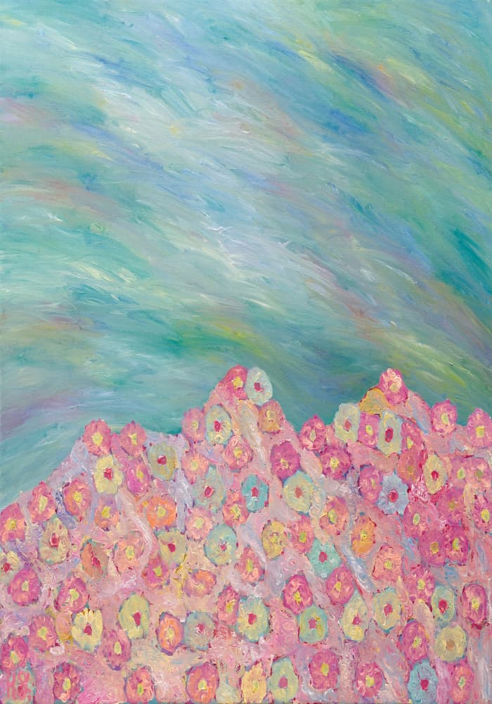 Dreamy Floral Landscape by Helen Joynson — canvas wall art
