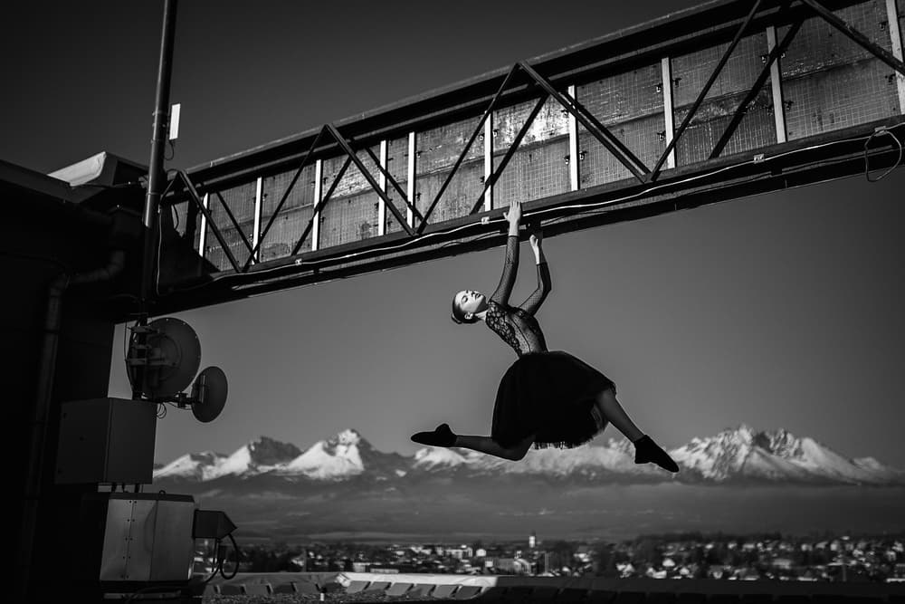 Suspended Dancer Mountains by Martin Krystynek MQEP — canvas wall art