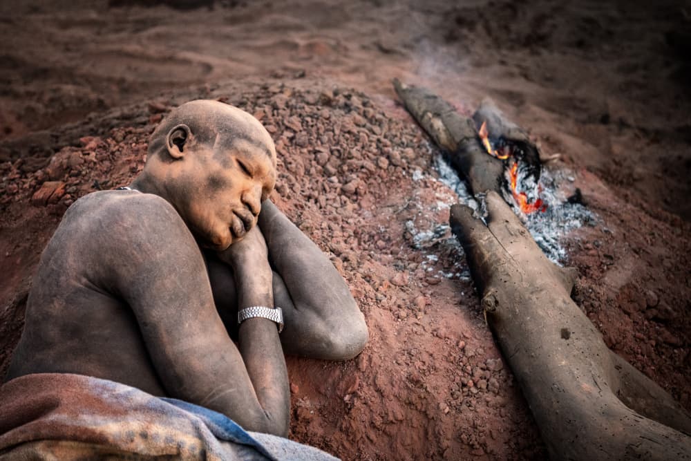 Quiet Rest By Fire by Trevor Cole — canvas wall art