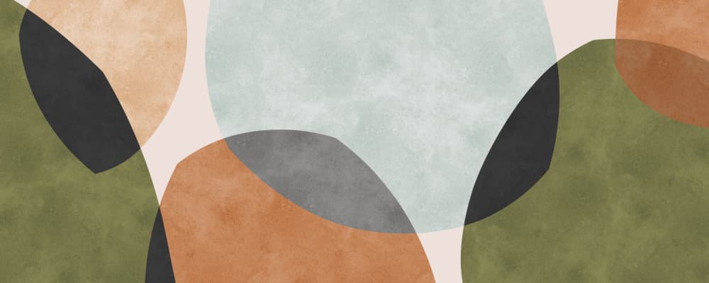 Abstract Organic Shapes by Vitor Costa — canvas wall art