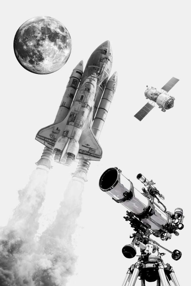 Cosmic Exploration Journey by Rafal Kulik — canvas wall art