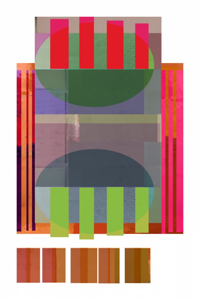 Modern Geometric Layers by cartissi — canvas wall art