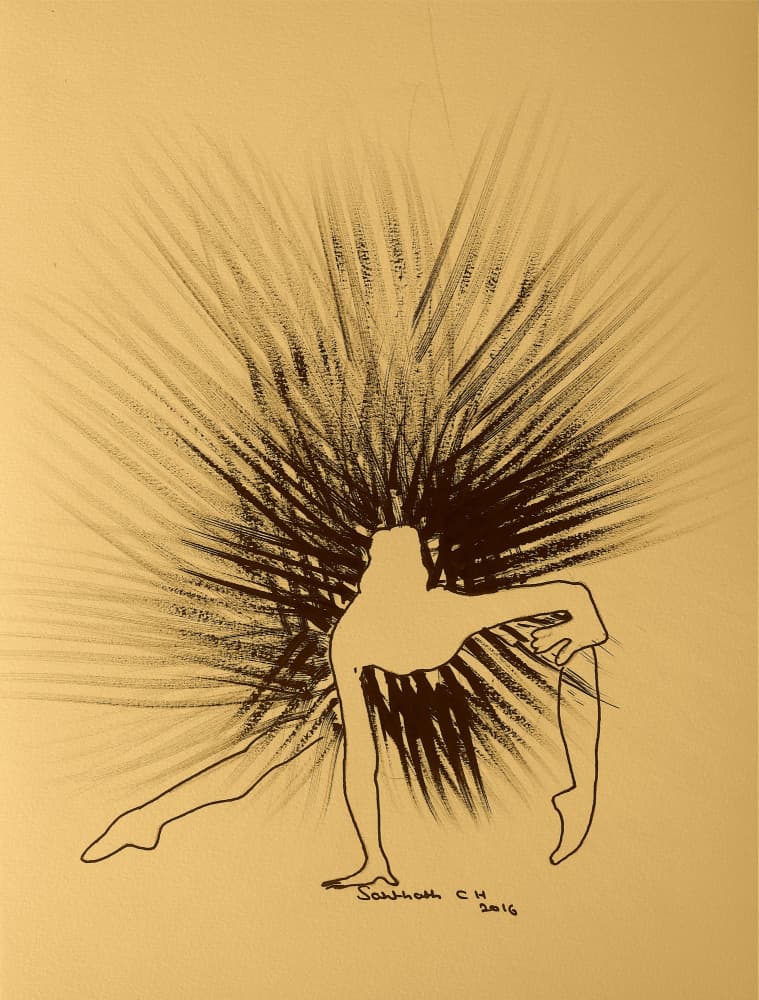 Dynamic Dancer Pose by Santhosh ch — canvas wall art