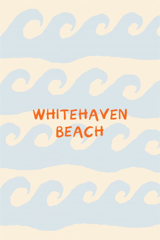Whitehaven Beach Waves by Treechild — canvas wall art