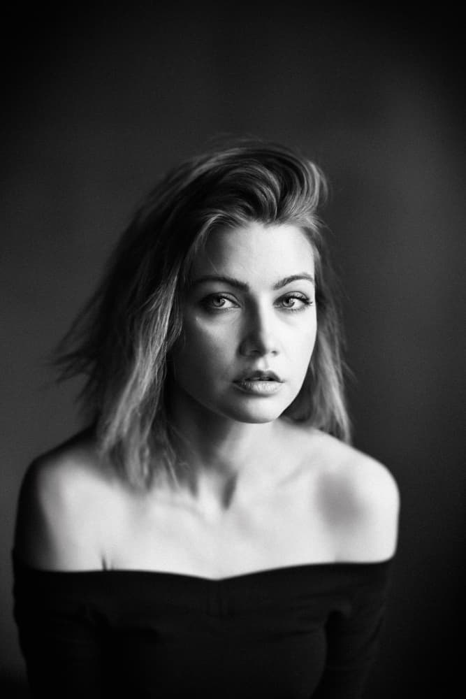 Intense Gaze Portrait by Patrick Wöhrle — canvas wall art