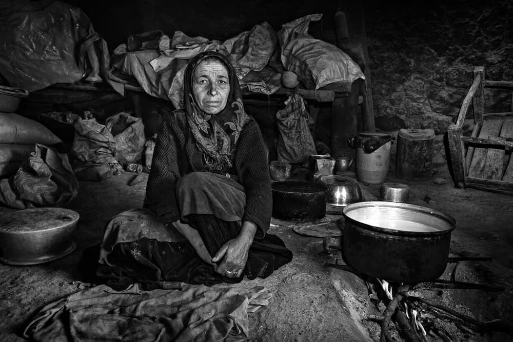 Elderly Woman's Hearth by Mohammadreza Momeni — canvas wall art