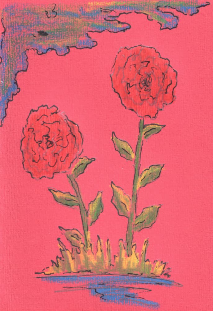 Two Blooming Roses by Kulik — canvas wall art