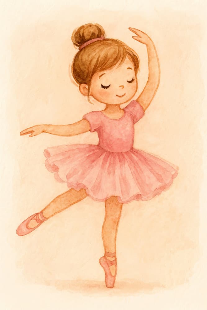 Dreamy Pink Ballerina by Natalie Bruns — canvas wall art
