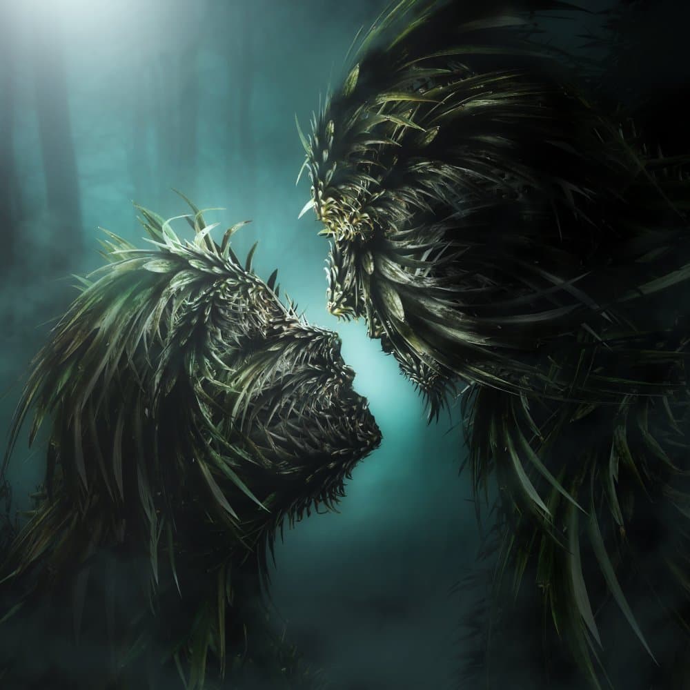 Fantasy Forest Lovers by kazutoshikawakami — canvas wall art